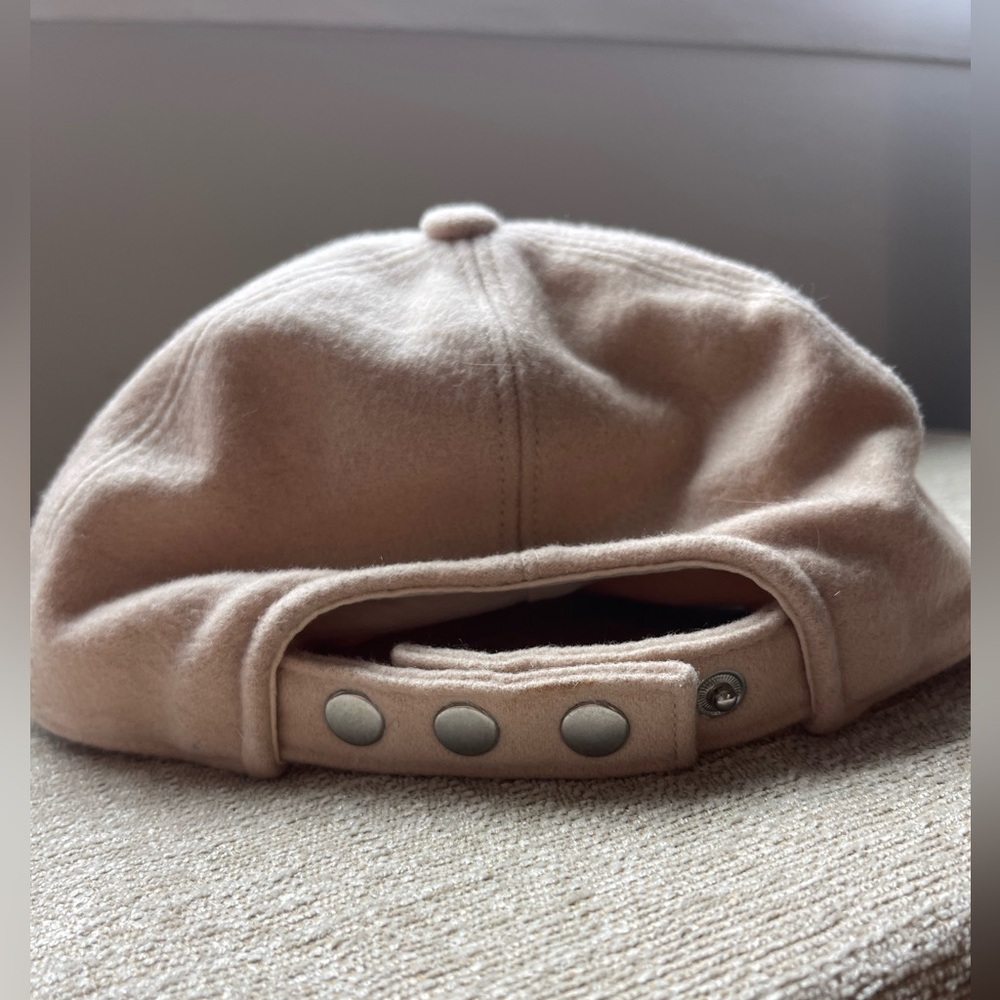 Lambswool Beige Hat Attack Baseball Cap - image 3